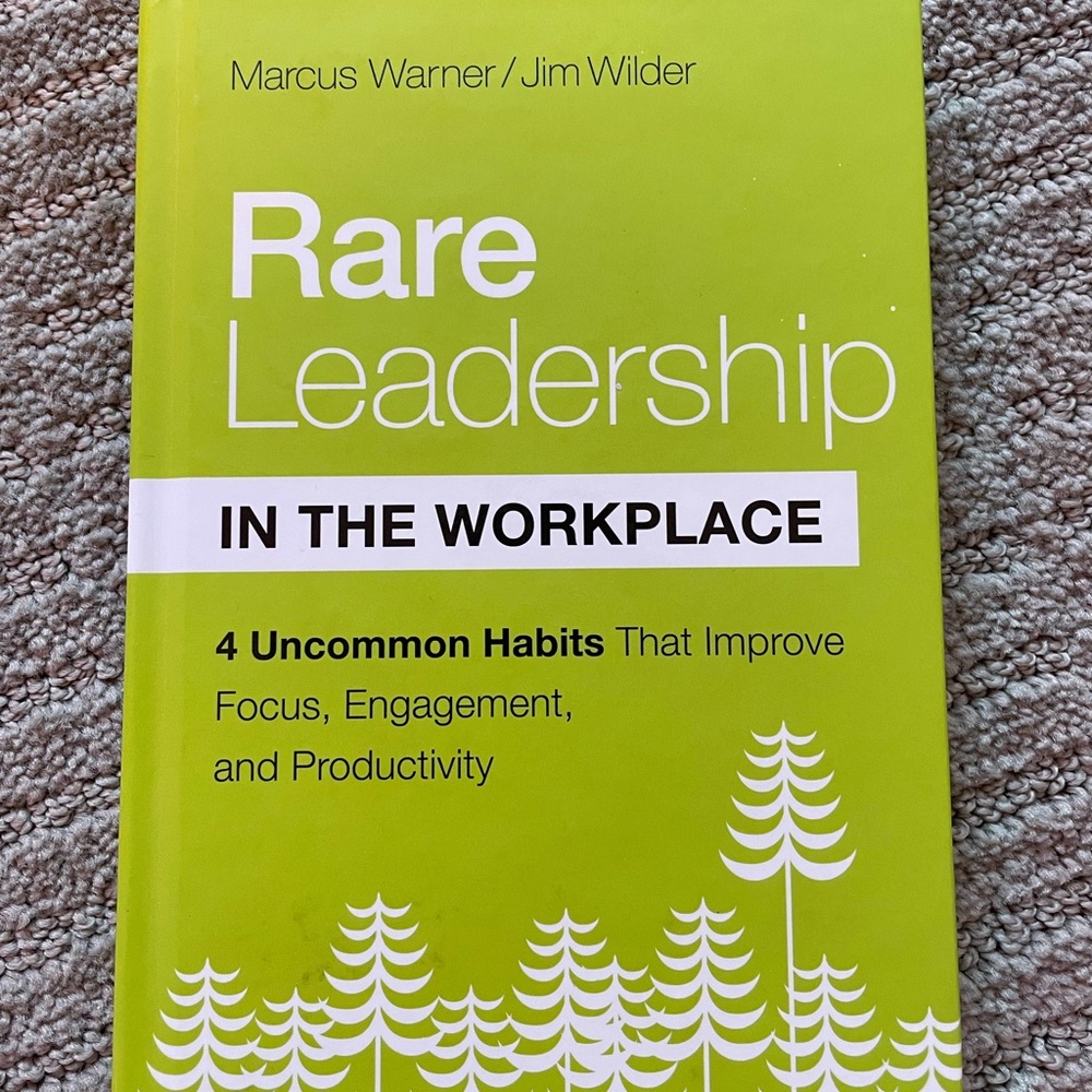 Rare Leadership in the Workplace HARD COVER BOOK